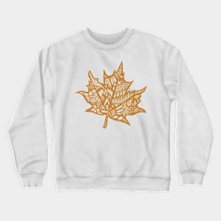 leaf_brown Crewneck Sweatshirt